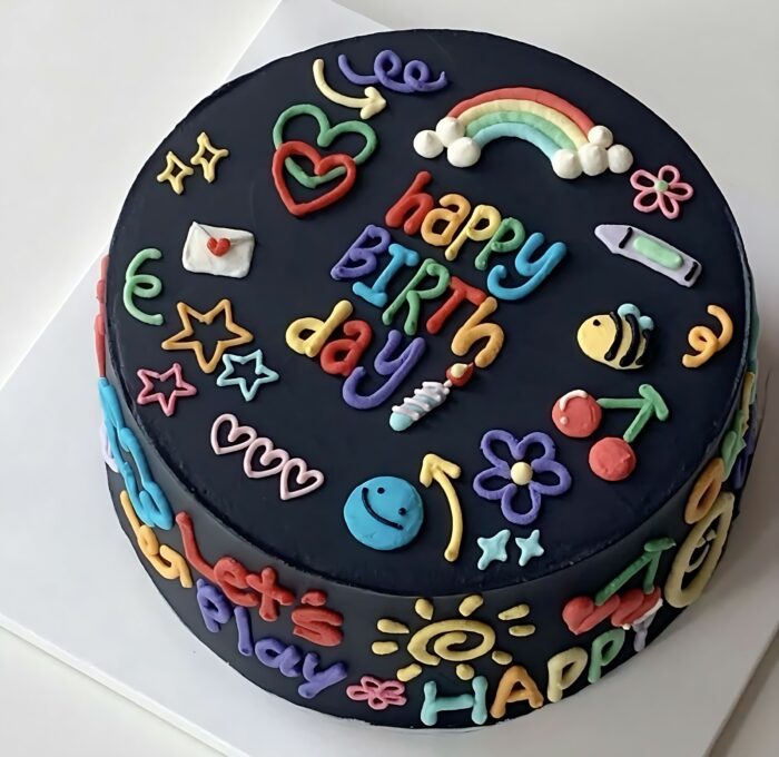 Vibrant Birthday Celebration Kids Cake