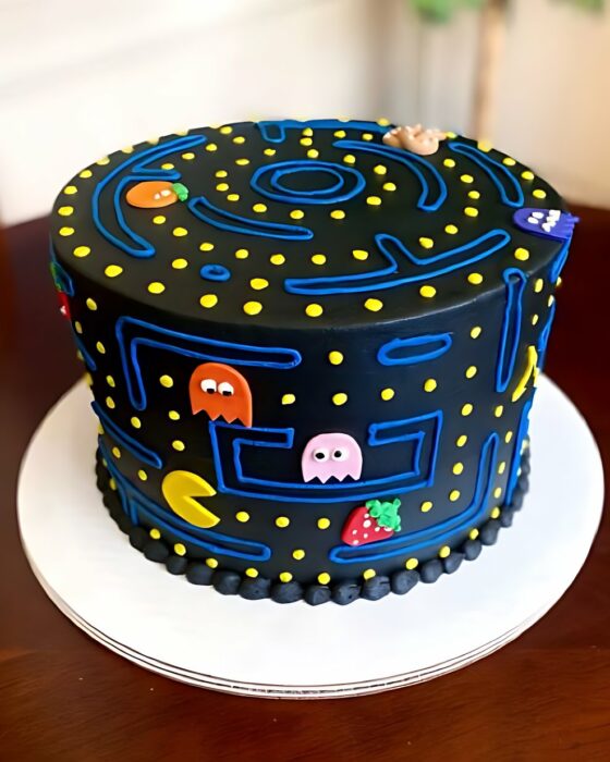 Retro Arcade Pac-Man Cake