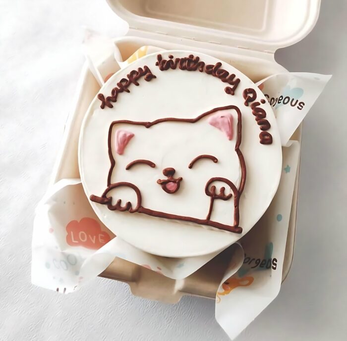 Peekaboo Kitty Birthday Cake