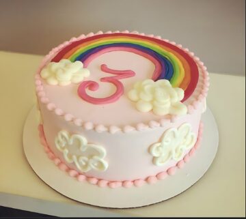 Rainbow Dreams Birthday Cake