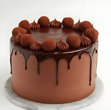 Decadent Chocolate Cake with Ganache Drip