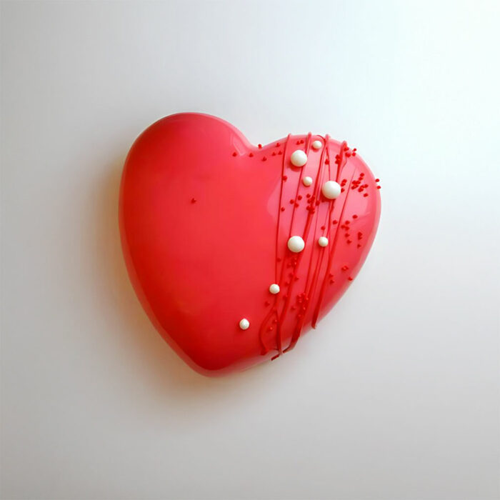 Classic Red Heart Cake