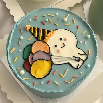 Cheerful Balloon Buddy Cake