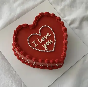I Love You Heart Cake